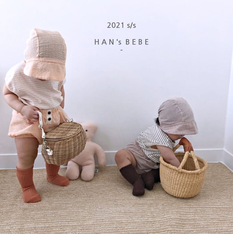 HAN'S - Korean Children Fashion - #Kfashion4kids - Check Bloomer with Hat - 6