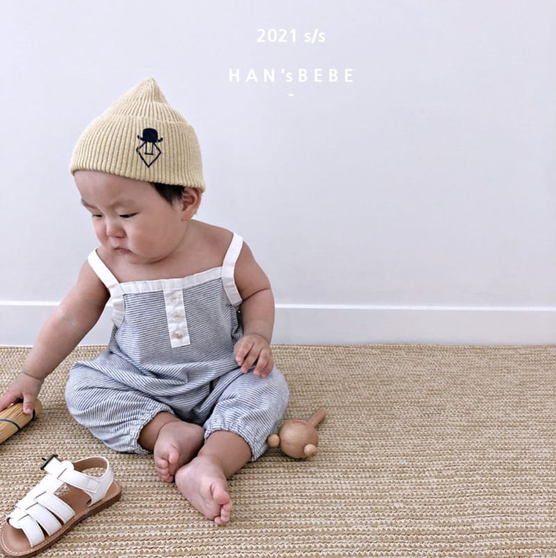 HAN'S - Korean Children Fashion - #Kfashion4kids - Stripes Jumpsuit