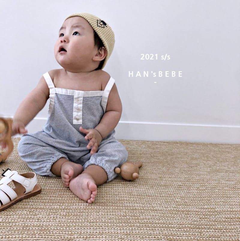 HAN'S - Korean Children Fashion - #Kfashion4kids - Stripes Jumpsuit - 2