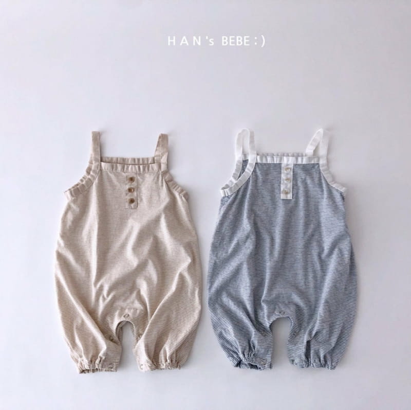 HAN'S - Korean Children Fashion - #Kfashion4kids - Stripes Jumpsuit - 5