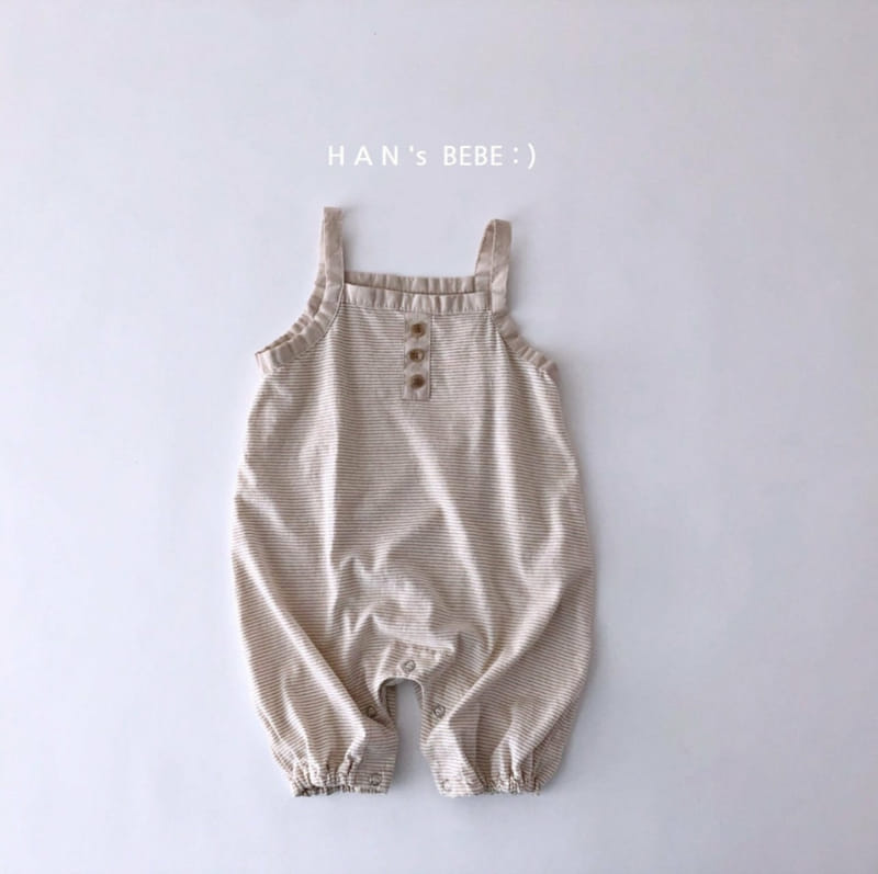 HAN'S - Korean Children Fashion - #Kfashion4kids - Stripes Jumpsuit - 6