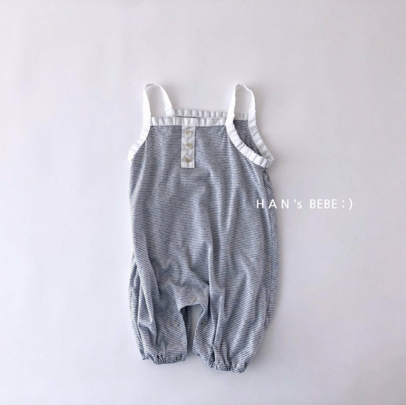 HAN'S - Korean Children Fashion - #Kfashion4kids - Stripes Jumpsuit - 7