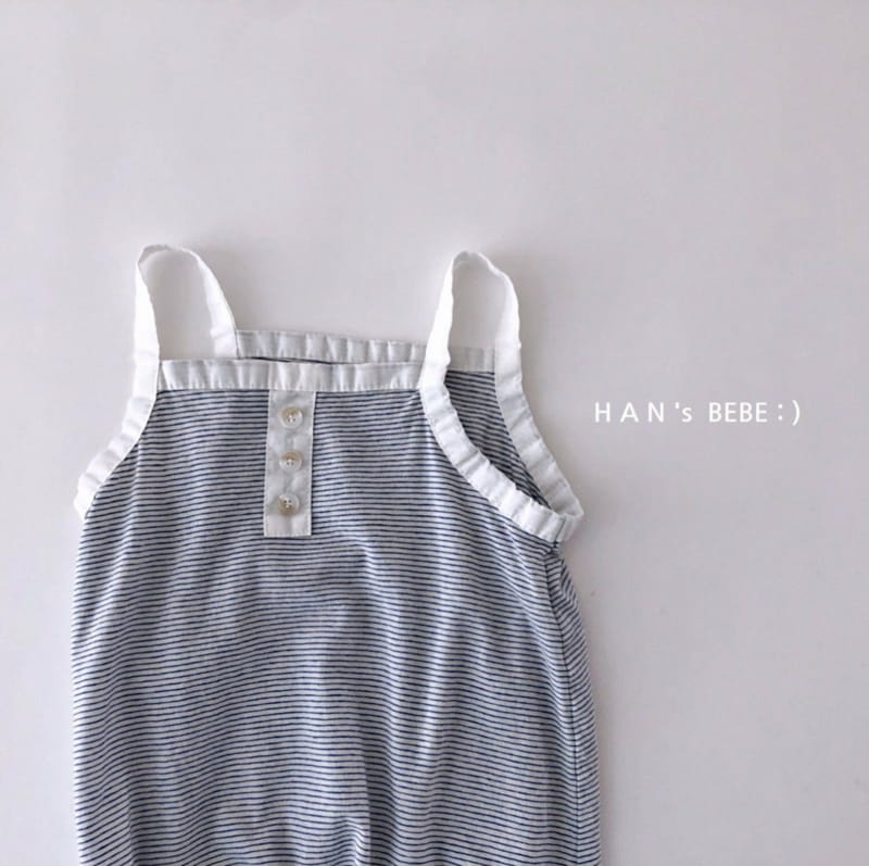 HAN'S - Korean Children Fashion - #Kfashion4kids - Stripes Jumpsuit - 8