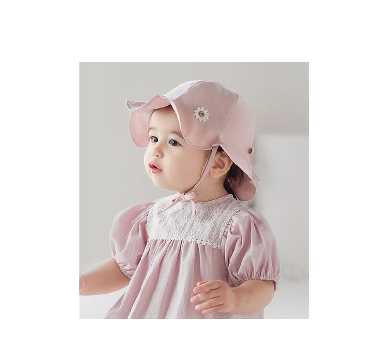 HAPPY PRINCE - Korean Children Fashion - #Kfashion4kids - Daisy Flower Sun Hat - 2