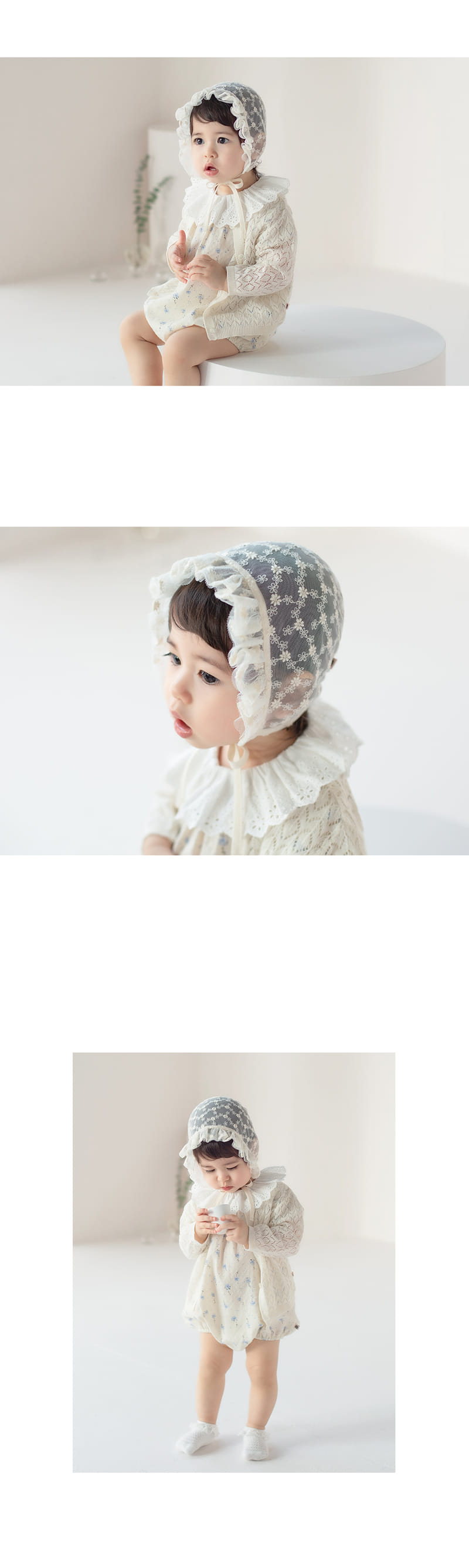 HAPPY PRINCE - Korean Children Fashion - #Kfashion4kids - Lygia Lace Bonnet - 4