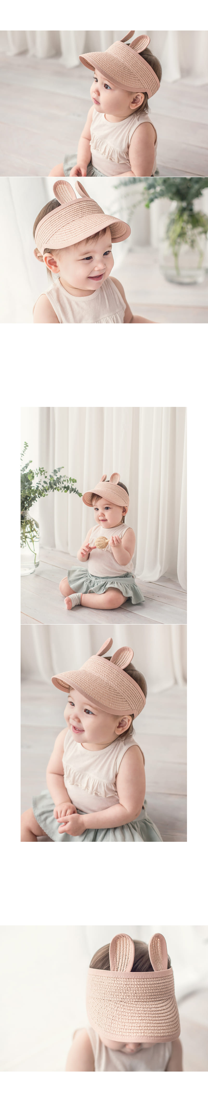 HAPPY PRINCE - Korean Children Fashion - #Kfashion4kids - Rabbit Staw Sun Cap - 6