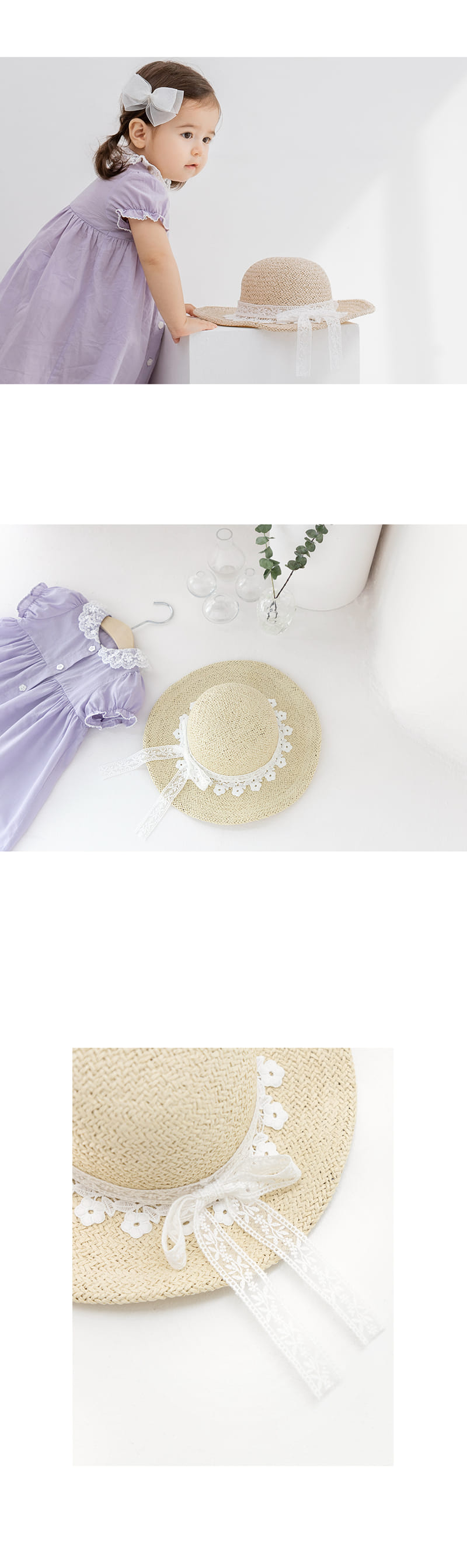 HAPPY PRINCE - Korean Children Fashion - #Kfashion4kids - Becky Straw Sun Hat - 4