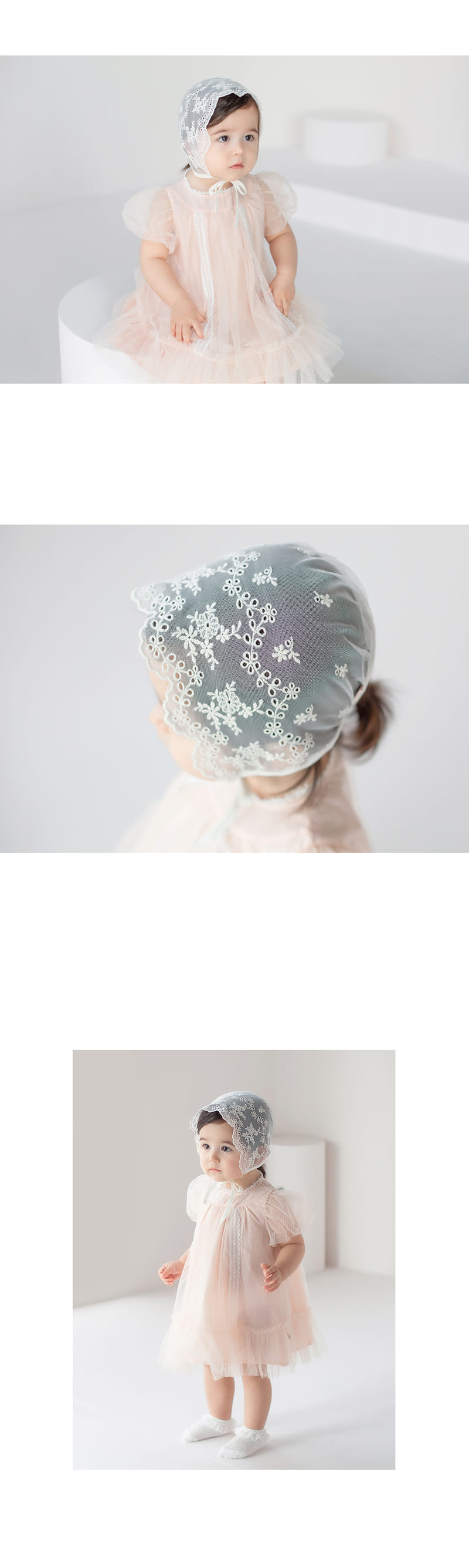 HAPPY PRINCE - Korean Children Fashion - #Kfashion4kids - Elf Lace Bonnet - 4