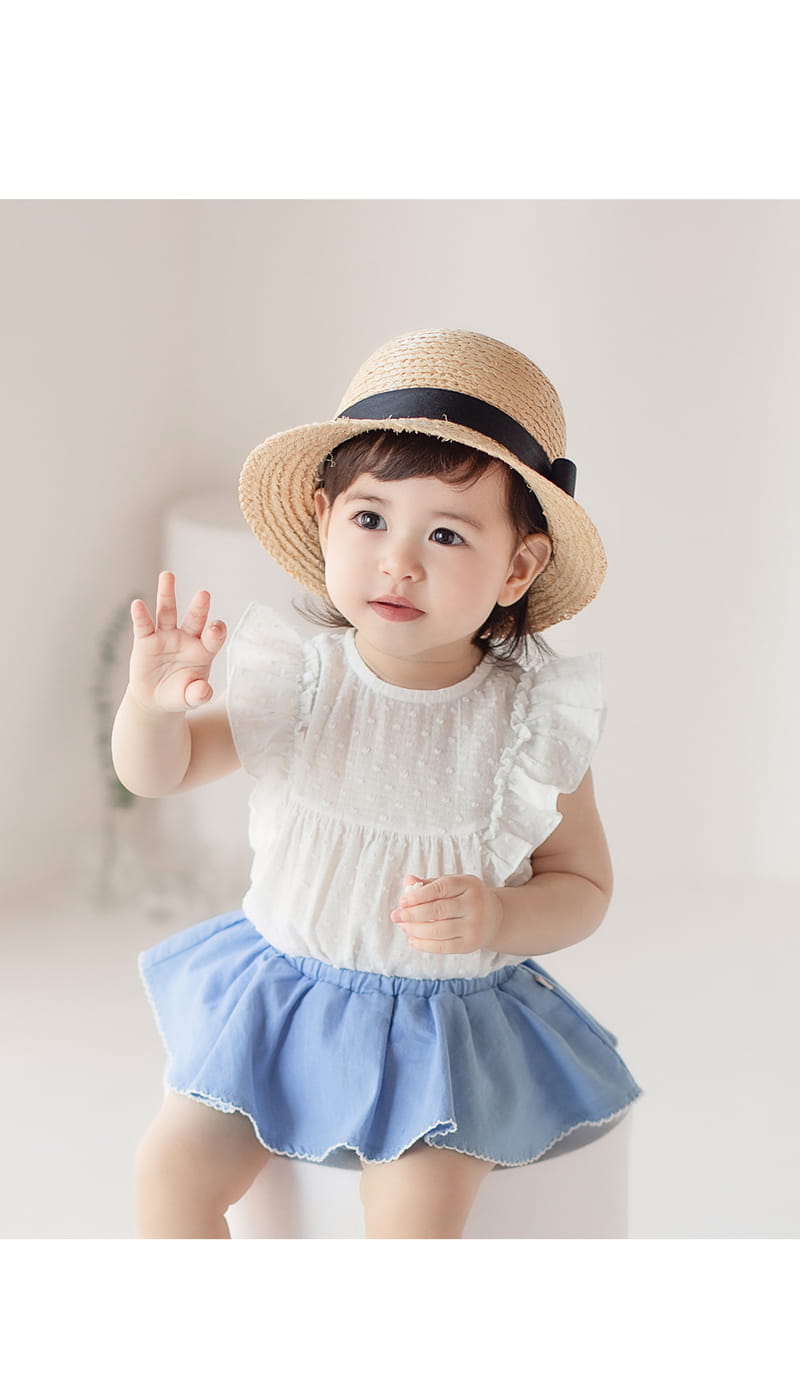 HAPPY PRINCE - Korean Children Fashion - #Kfashion4kids - Sopia Straw Cloche Hat