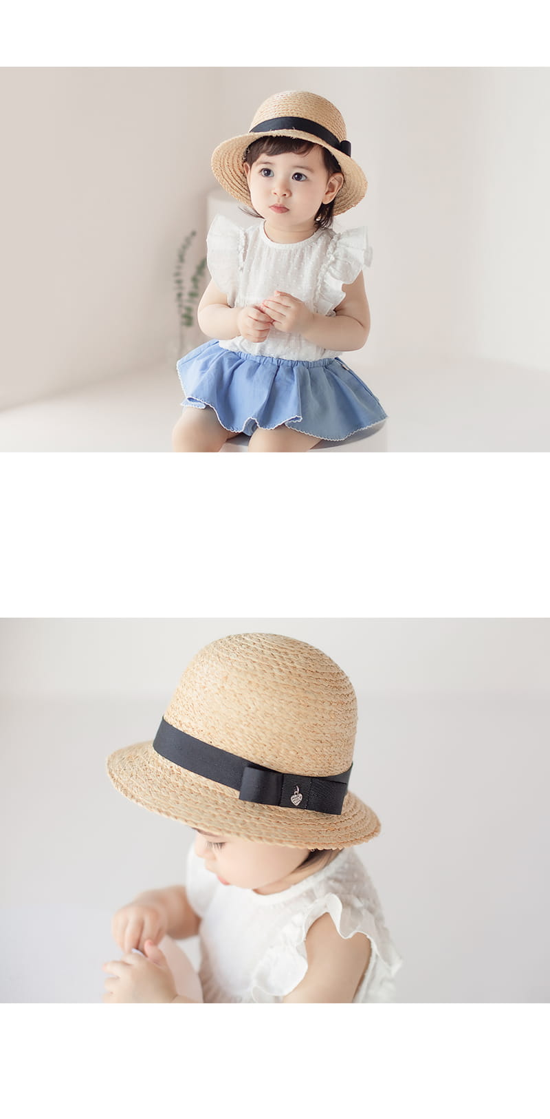 HAPPY PRINCE - Korean Children Fashion - #Kfashion4kids - Sopia Straw Cloche Hat - 4