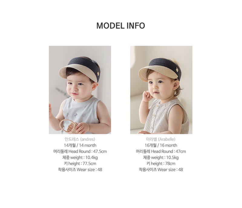 HAPPY PRINCE - Korean Children Fashion - #Kfashion4kids - Toote Straw Sun Cap - 10