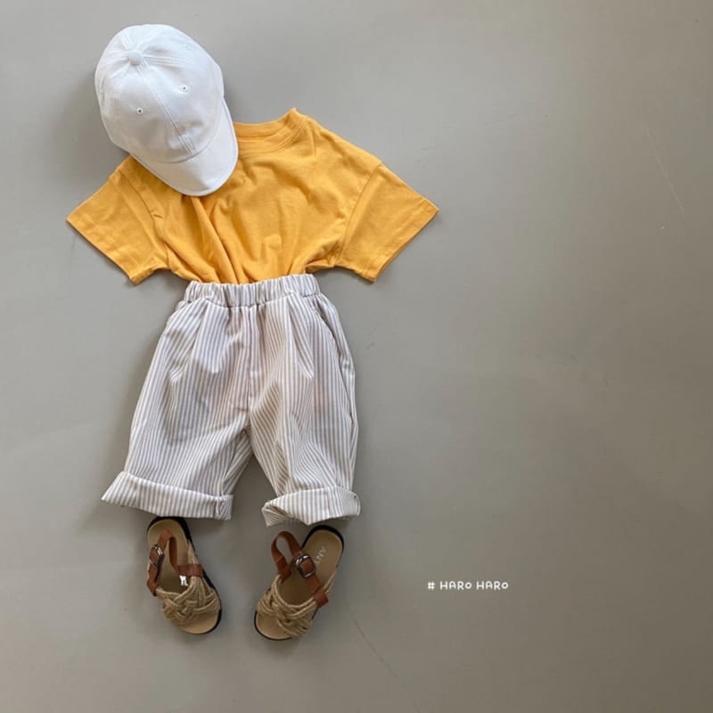 HARO HARO - Korean Children Fashion - #Kfashion4kids - Stripes Capri Pants - 12