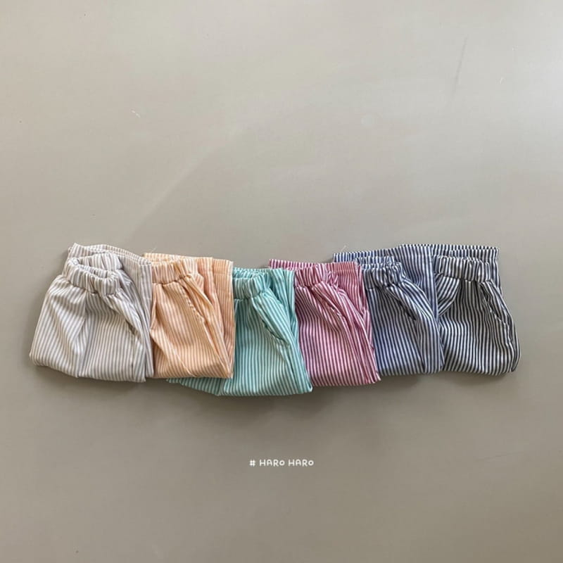 HARO HARO - Korean Children Fashion - #Kfashion4kids - Stripes Capri Pants - 3
