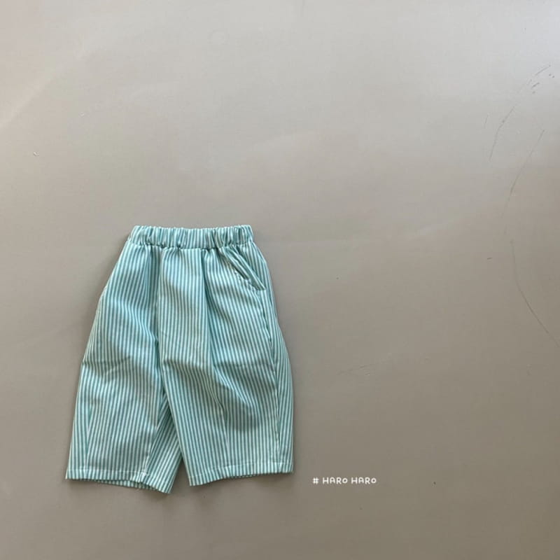HARO HARO - Korean Children Fashion - #Kfashion4kids - Stripes Capri Pants - 7