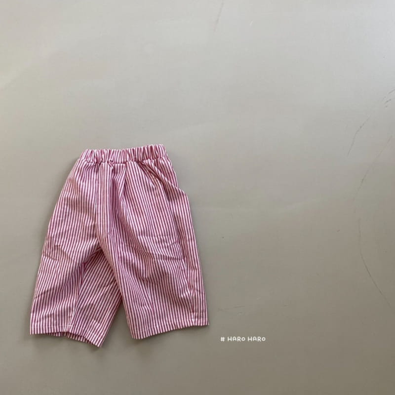 HARO HARO - Korean Children Fashion - #Kfashion4kids - Stripes Capri Pants - 8