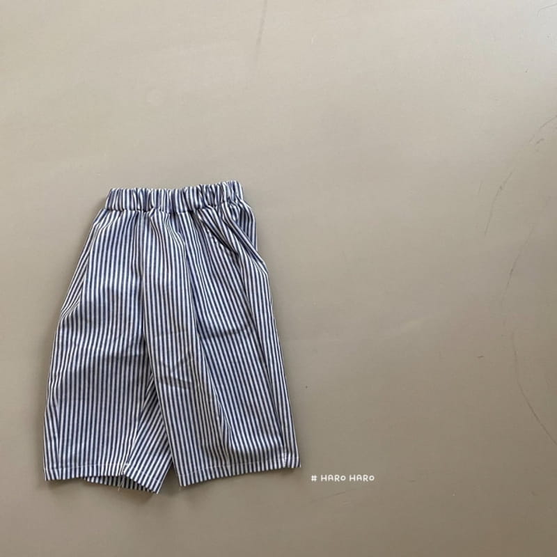 HARO HARO - Korean Children Fashion - #Kfashion4kids - Stripes Capri Pants - 9