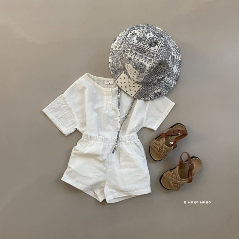 HARO HARO - Korean Children Fashion - #Kfashion4kids - Cool Linen Top Bottom Set - 10