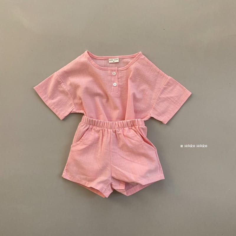 HARO HARO - Korean Children Fashion - #Kfashion4kids - Cool Linen Top Bottom Set - 6