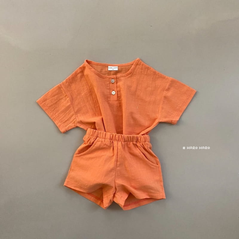 HARO HARO - Korean Children Fashion - #Kfashion4kids - Cool Linen Top Bottom Set - 7