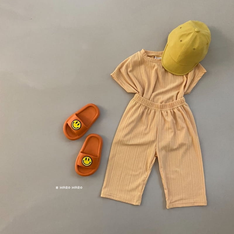 HARO HARO - Korean Children Fashion - #Kfashion4kids - Coco Pleats Top Bottom Set - 10
