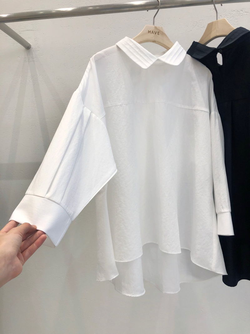 HAVE - Korean Women Fashion - #Kfashion - Soul Pintuck Collar Blouse - 11