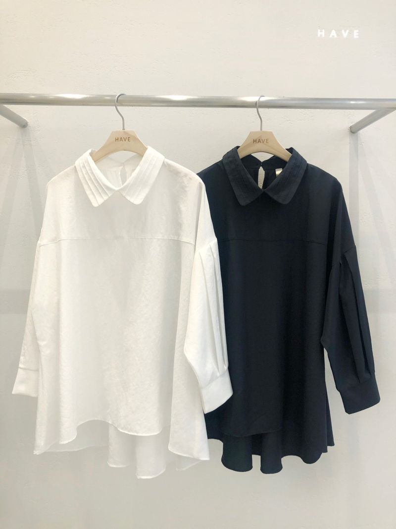 HAVE - Korean Women Fashion - #Kfashion - Soul Pintuck Collar Blouse - 4