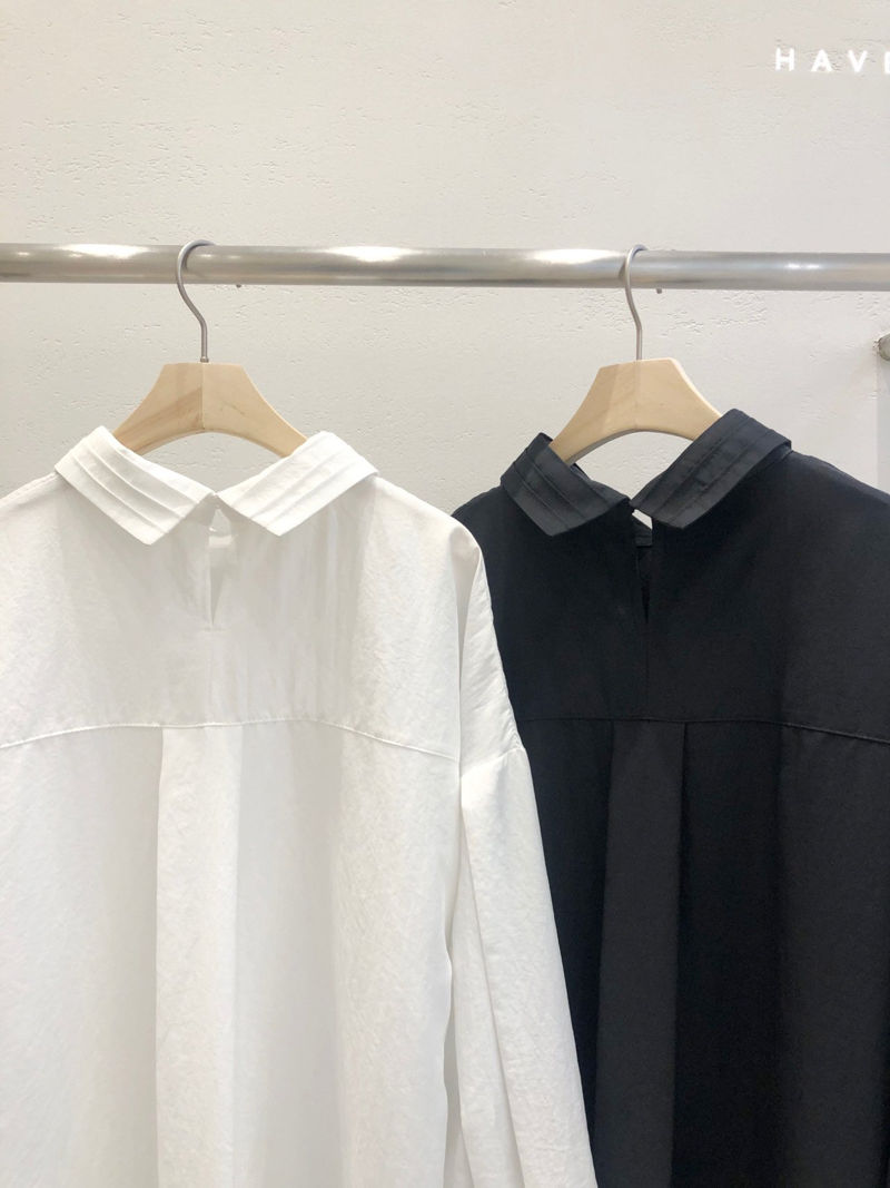 HAVE - Korean Women Fashion - #Kfashion - Soul Pintuck Collar Blouse - 9