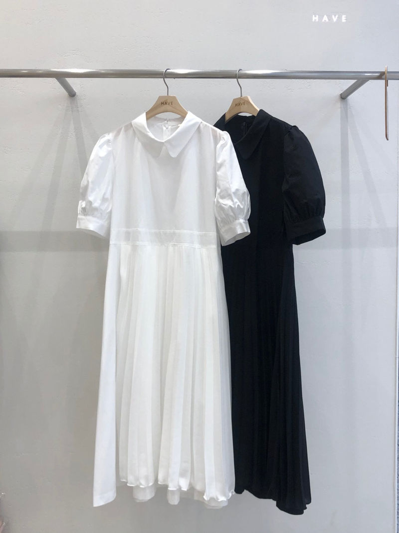 HAVE - Korean Women Fashion - #Kfashion - Lucci Wrap Pleats One-piece - 2