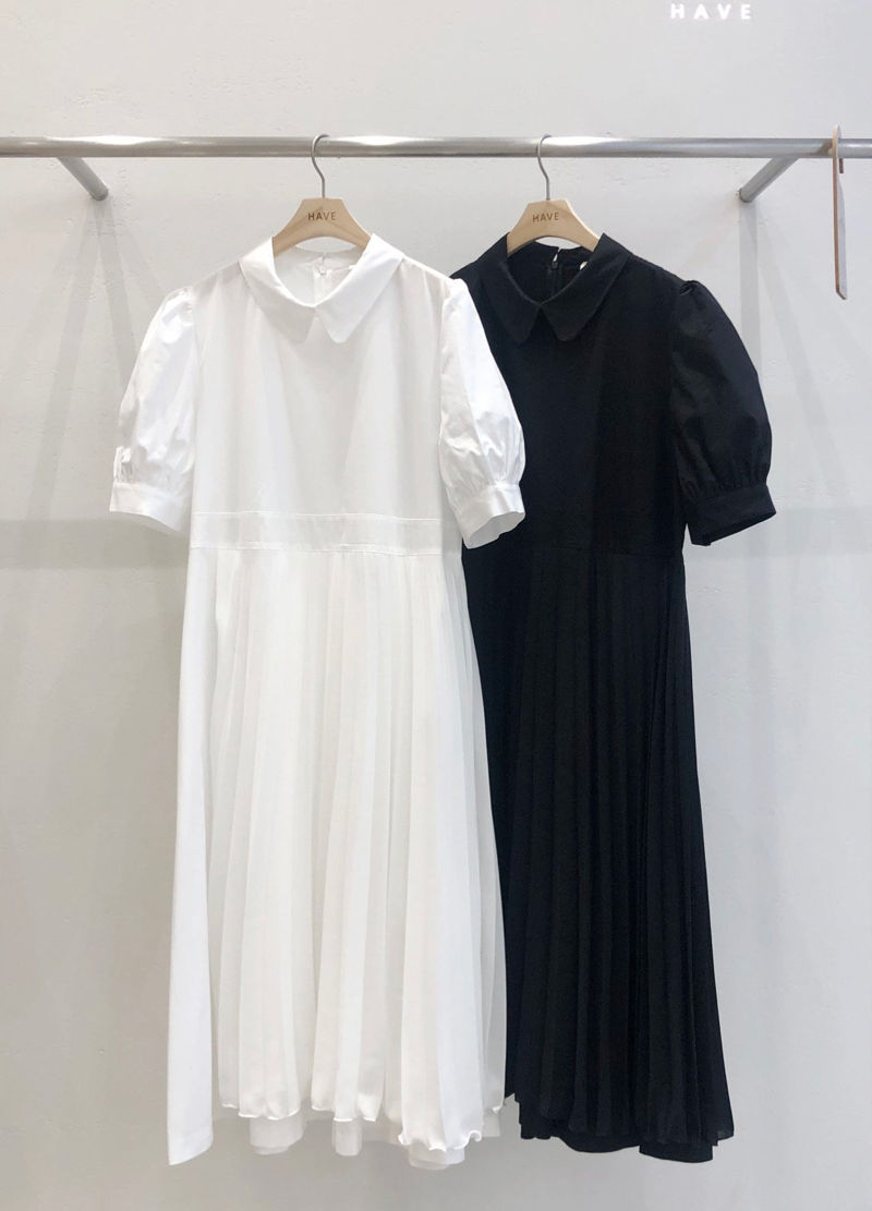 HAVE - Korean Women Fashion - #Kfashion - Lucci Wrap Pleats One-piece - 9