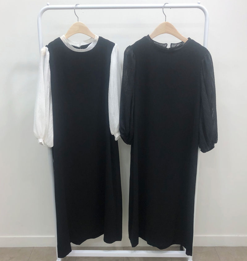 HAVE - Korean Women Fashion - #Kfashion - Ever Shirring Colored One-piece - 3