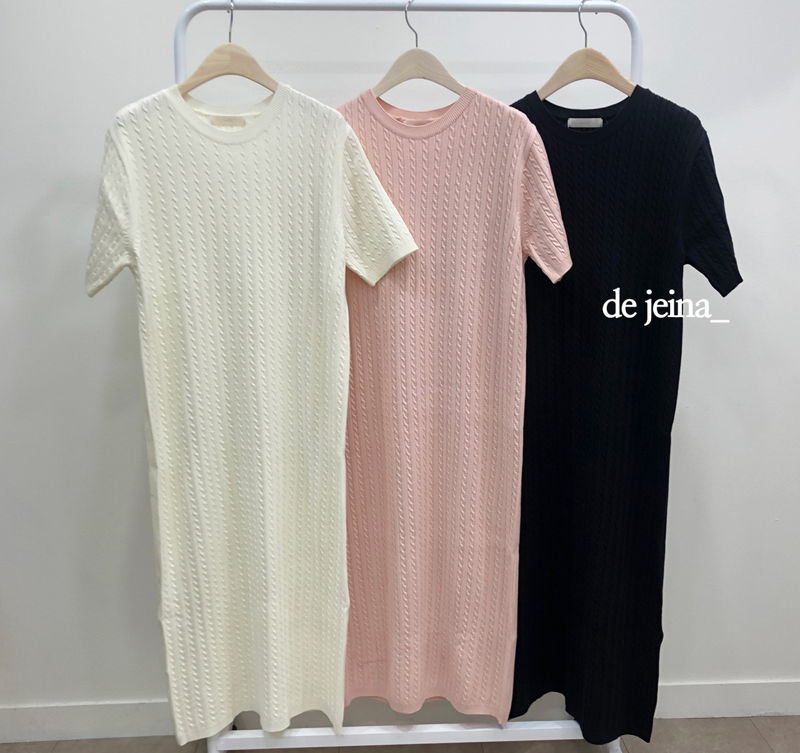 HAVE - Korean Women Fashion - #Kfashion - Cable Knit One-piece