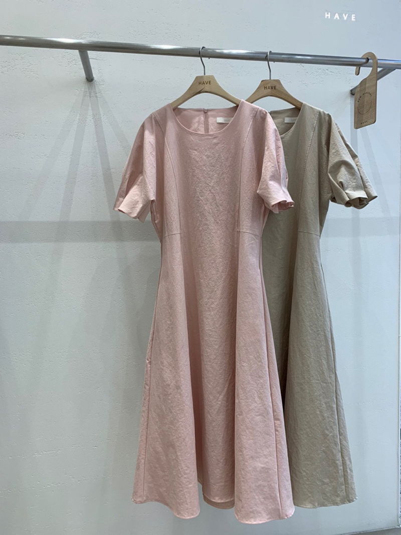 HAVE - Korean Women Fashion - #Kfashion - Nest Sleeve Pintuck One-piece