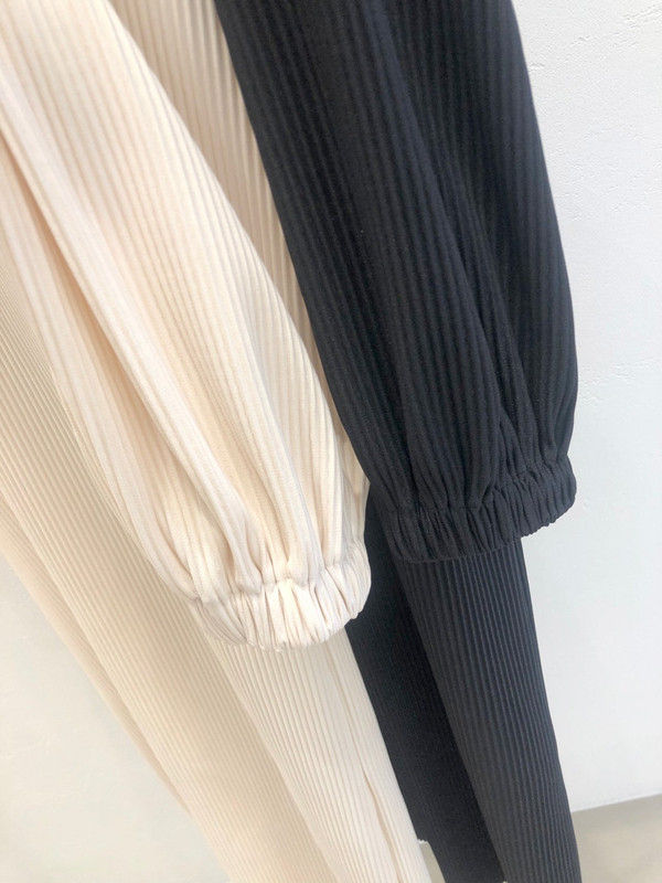 HAVE - Korean Women Fashion - #Kfashion - Every Pleats Hood One-piece - 4