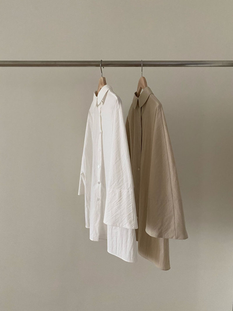 HAVE - Korean Women Fashion - #Kfashion - Melting Back Button Blouse - 2