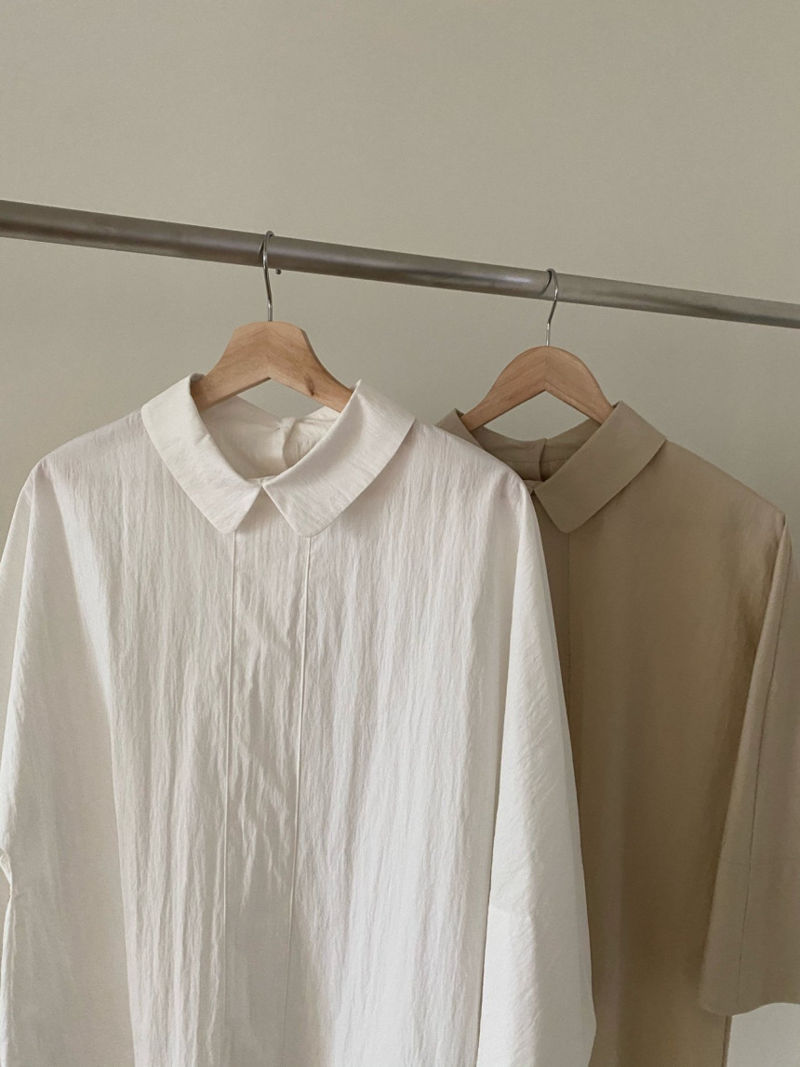 HAVE - Korean Women Fashion - #Kfashion - Melting Back Button Blouse - 3