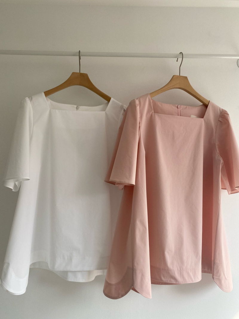 HAVE - Korean Women Fashion - #Kfashion - Belle Square Blouse