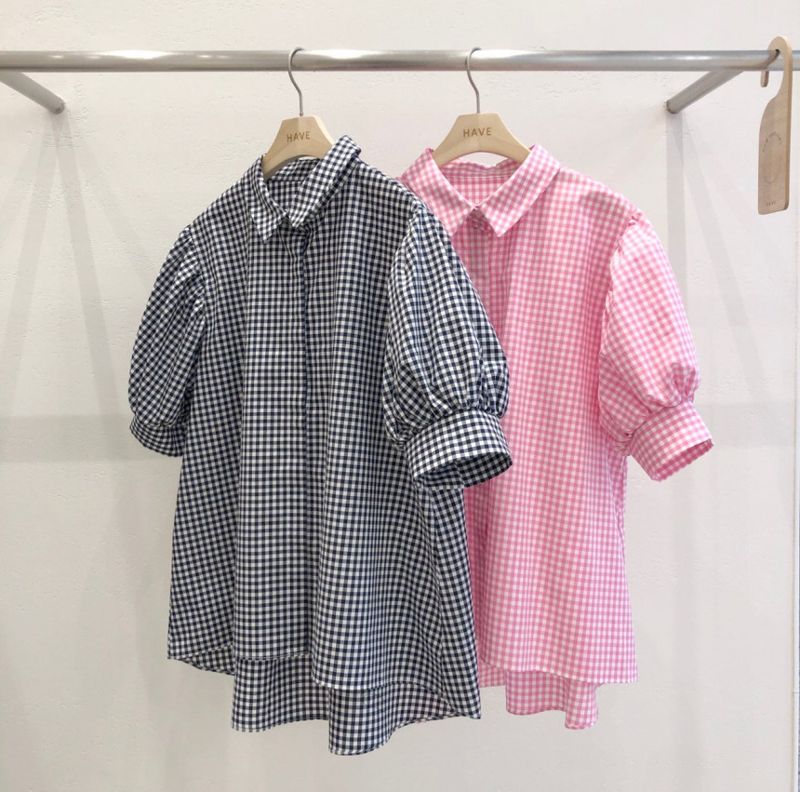 HAVE - Korean Women Fashion - #Kfashion - Venice Check Shirt - 5