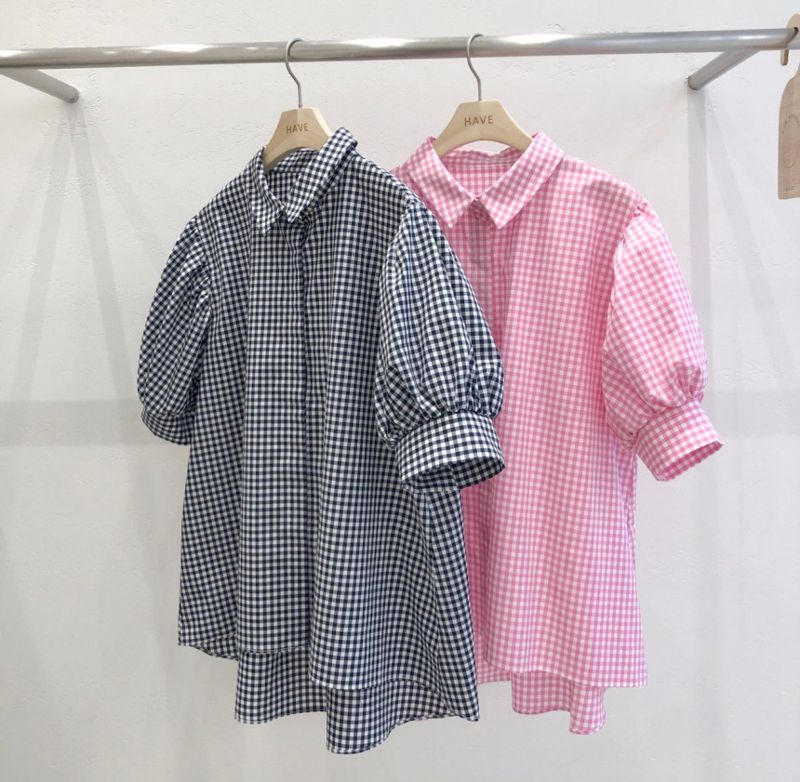 HAVE - Korean Women Fashion - #Kfashion - Venice Check Shirt - 6