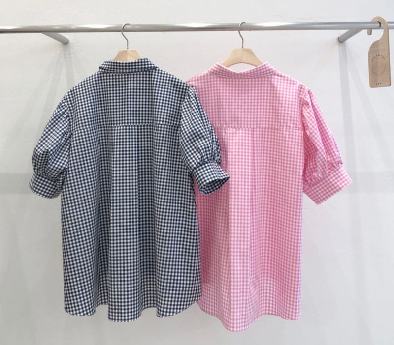 HAVE - Korean Women Fashion - #Kfashion - Venice Check Shirt - 8