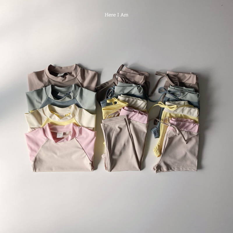 HERE I AM - Korean Children Fashion - #Kfashion4kids - Barney Rashguard Top Bottom Set - 7