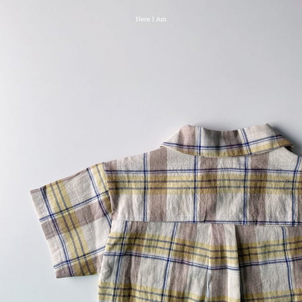 HERE I AM - Korean Children Fashion - #Kfashion4kids - Croiffle Check Top Bottom Set - 11