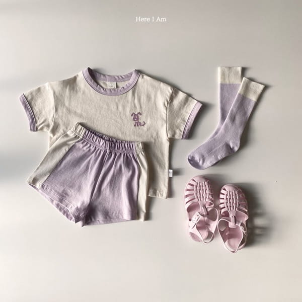 HERE I AM - Korean Children Fashion - #Kfashion4kids - Summer Animal Top Bototm Set - 11