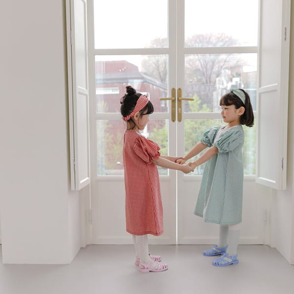 HERE I AM - Korean Children Fashion - #Kfashion4kids - Morley Check One-piece - 8