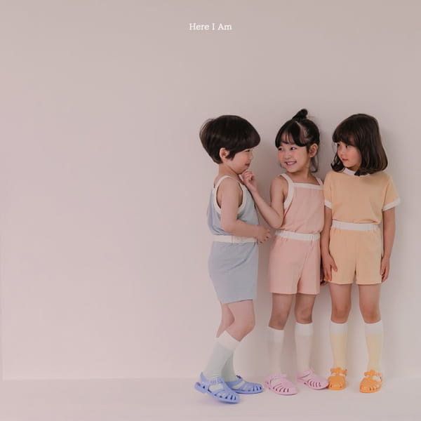 HERE I AM - Korean Children Fashion - #Kfashion4kids - Melo Cotton Span Top Bottom Set - 2