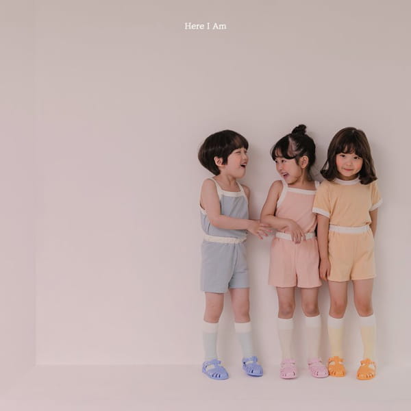HERE I AM - Korean Children Fashion - #Kfashion4kids - Melo Cotton Span Top Bottom Set - 3