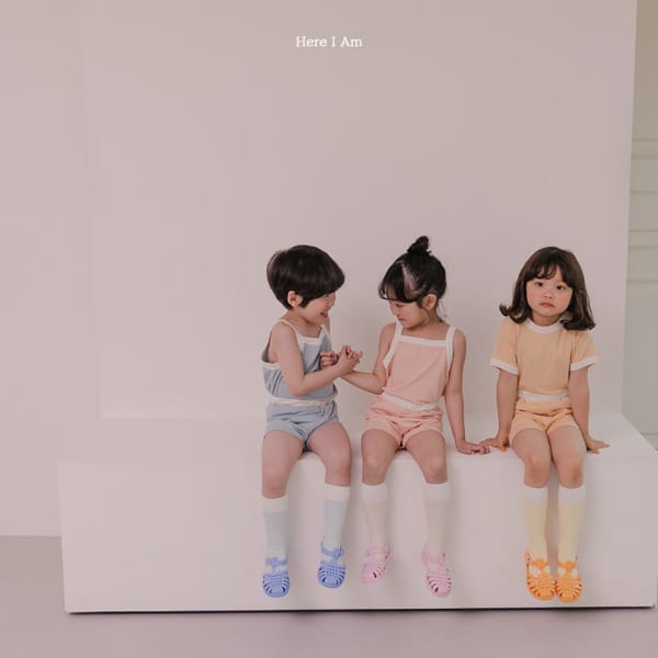HERE I AM - Korean Children Fashion - #Kfashion4kids - Melo Cotton Span Top Bottom Set - 6