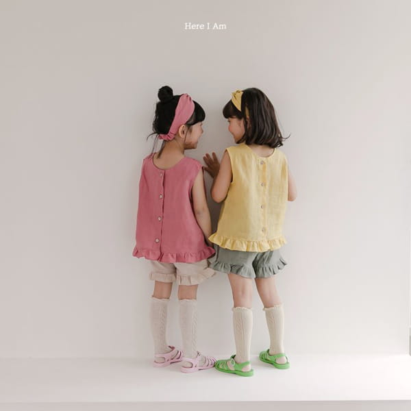 HERE I AM - Korean Children Fashion - #Kfashion4kids - Dear Linen Top Bottom Set - 6