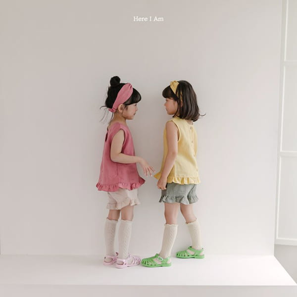 HERE I AM - Korean Children Fashion - #Kfashion4kids - Dear Linen Top Bottom Set - 7