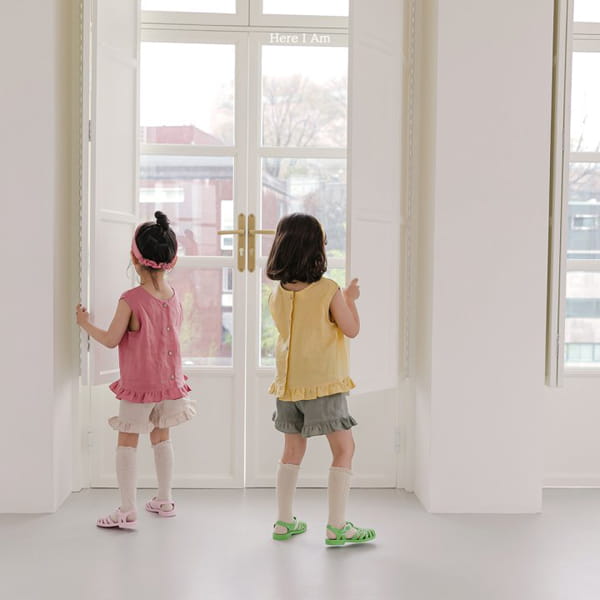 HERE I AM - Korean Children Fashion - #Kfashion4kids - Dear Linen Top Bottom Set - 8