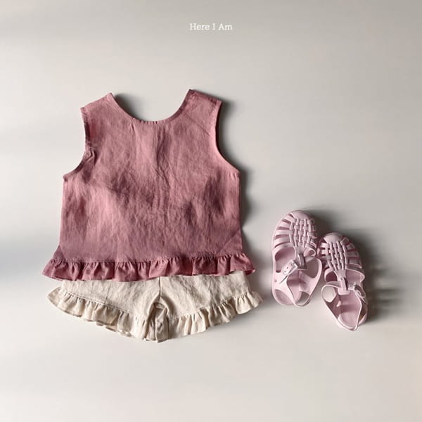 HERE I AM - Korean Children Fashion - #Kfashion4kids - Dear Linen Top Bottom Set - 9